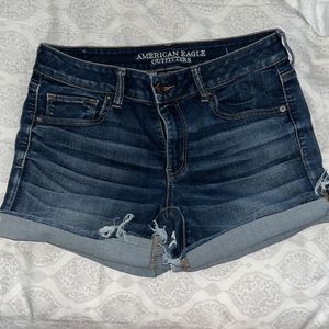 AEO American Eagle Denim jean shorts size 12 midi